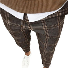 Load image into Gallery viewer, Classic Men Lattice Suit Pants 2020 Summer Thin Plaid Suit Trousers Casual Business Vintage Formal Pants For Wedding Party 2020

