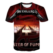 Load image into Gallery viewer, Summer 2020 new men's music T-shirt 3D printed round neck short sleeve T-shirt guitar handsome stylish metal cool top S-6XL
