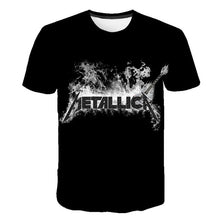 Load image into Gallery viewer, Summer 2020 new men's music T-shirt 3D printed round neck short sleeve T-shirt guitar handsome stylish metal cool top S-6XL
