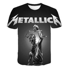 Load image into Gallery viewer, Summer 2020 new men's music T-shirt 3D printed round neck short sleeve T-shirt guitar handsome stylish metal cool top S-6XL
