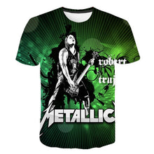 Load image into Gallery viewer, Summer 2020 new men's music T-shirt 3D printed round neck short sleeve T-shirt guitar handsome stylish metal cool top S-6XL
