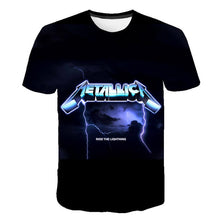 Load image into Gallery viewer, Summer 2020 new men's music T-shirt 3D printed round neck short sleeve T-shirt guitar handsome stylish metal cool top S-6XL
