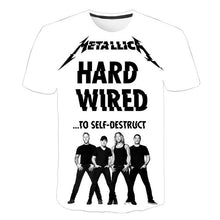 Load image into Gallery viewer, Summer 2020 new men's music T-shirt 3D printed round neck short sleeve T-shirt guitar handsome stylish metal cool top S-6XL

