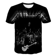 Load image into Gallery viewer, Summer 2020 new men's music T-shirt 3D printed round neck short sleeve T-shirt guitar handsome stylish metal cool top S-6XL
