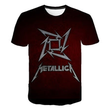Load image into Gallery viewer, Summer 2020 new men's music T-shirt 3D printed round neck short sleeve T-shirt guitar handsome stylish metal cool top S-6XL
