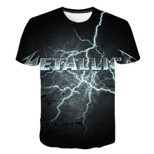 Load image into Gallery viewer, Summer 2020 new men's music T-shirt 3D printed round neck short sleeve T-shirt guitar handsome stylish metal cool top S-6XL
