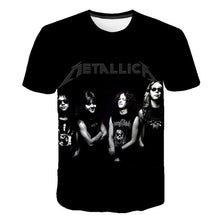 Load image into Gallery viewer, Summer 2020 new men's music T-shirt 3D printed round neck short sleeve T-shirt guitar handsome stylish metal cool top S-6XL
