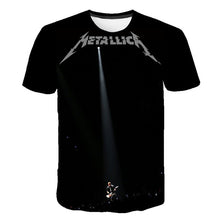 Load image into Gallery viewer, Summer 2020 new men's music T-shirt 3D printed round neck short sleeve T-shirt guitar handsome stylish metal cool top S-6XL
