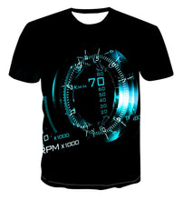 Load image into Gallery viewer, 3D new print personalized clock geometry T-shirt Fashion Street Style Men's summer short sleeve top T-shirt s-6xl
