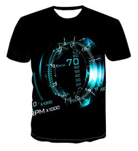Load image into Gallery viewer, 3D new print personalized clock geometry T-shirt Fashion Street Style Men's summer short sleeve top T-shirt s-6xl
