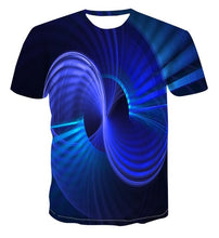 Load image into Gallery viewer, 3D new print personalized clock geometry T-shirt Fashion Street Style Men's summer short sleeve top T-shirt s-6xl
