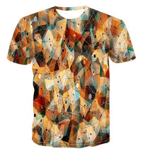 Load image into Gallery viewer, 3D new print personalized clock geometry T-shirt Fashion Street Style Men's summer short sleeve top T-shirt s-6xl
