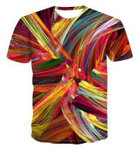 Load image into Gallery viewer, 3D new print personalized clock geometry T-shirt Fashion Street Style Men's summer short sleeve top T-shirt s-6xl
