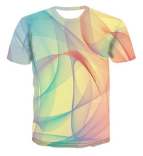 Load image into Gallery viewer, 3D new print personalized clock geometry T-shirt Fashion Street Style Men's summer short sleeve top T-shirt s-6xl

