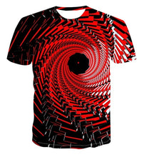 Load image into Gallery viewer, 3D new print personalized clock geometry T-shirt Fashion Street Style Men's summer short sleeve top T-shirt s-6xl
