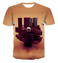 Load image into Gallery viewer, 3D new print personalized clock geometry T-shirt Fashion Street Style Men's summer short sleeve top T-shirt s-6xl
